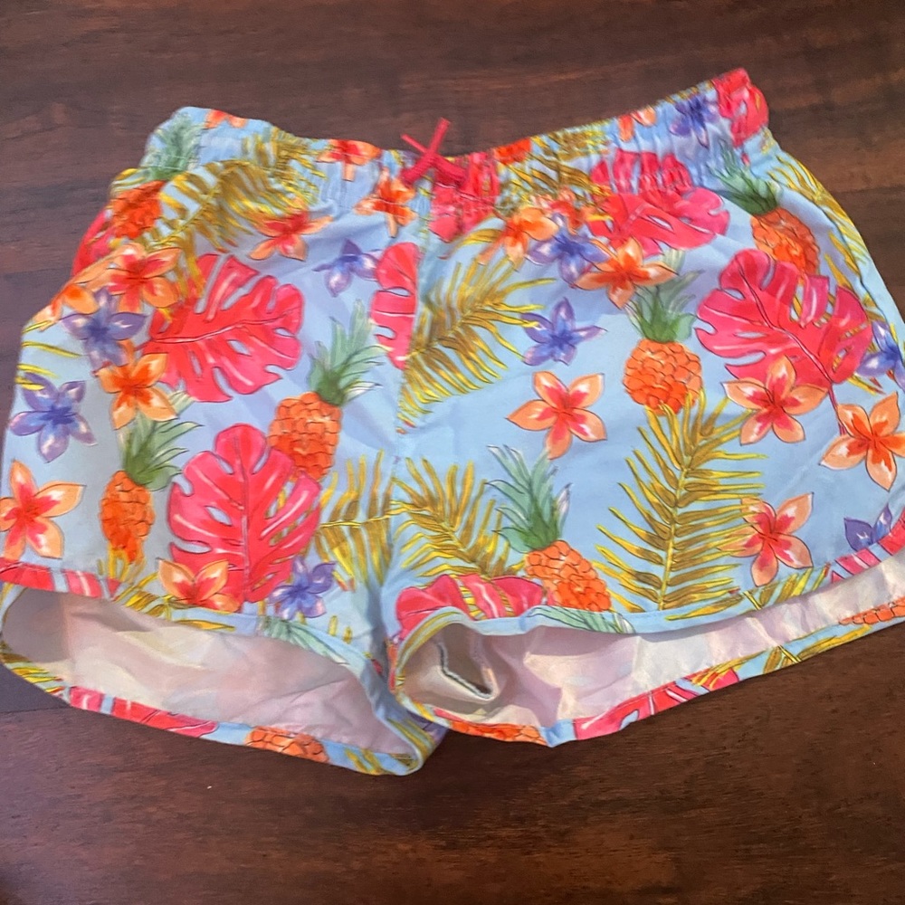 hawaiian pattern shorts from zara
